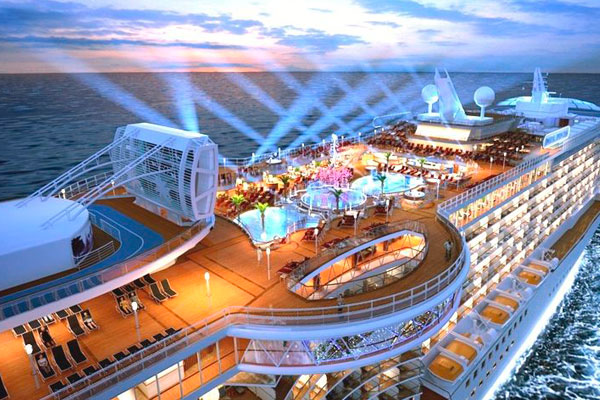  View of Patagonian glaciers from the Sapphire Princess 