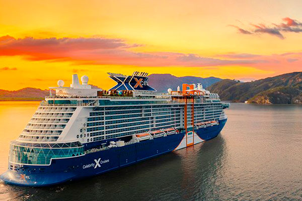 View of Patagonian glaciers from the Celebrity Cruise