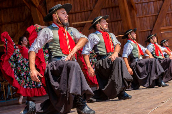 Gastronomía típica en la Fiesta Gaucha, Buenos Aires