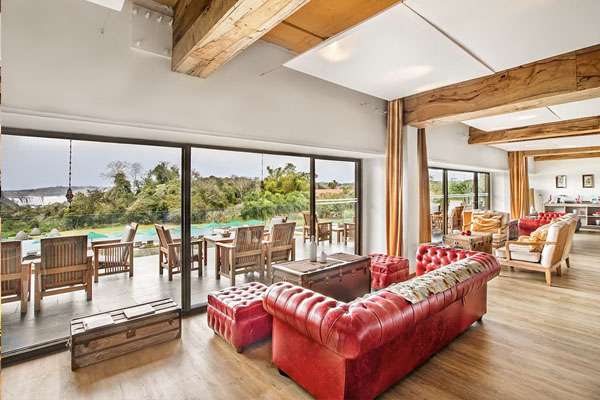 Admiring the majestic Iguazu Falls