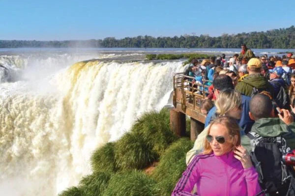 Mesmerizing waterfall landscape in Iguazu