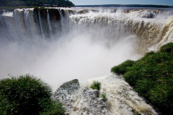 Panoramic view of Iguazu Falls, Argentina