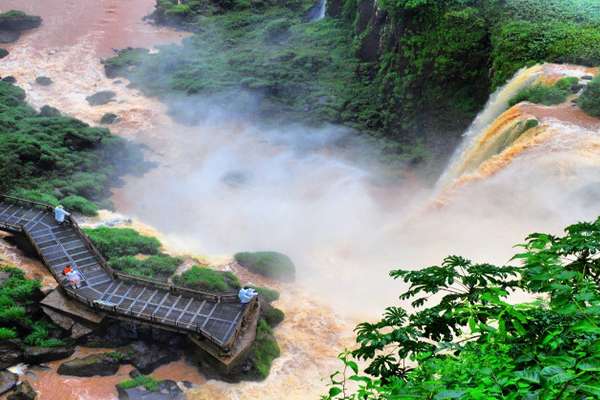 Panoramic view of Iguazu Falls, Argentina