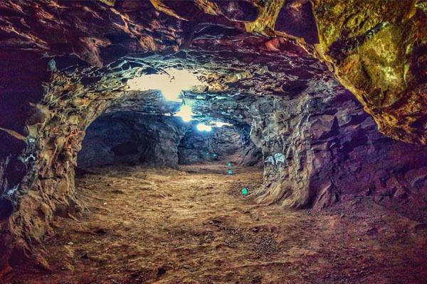 Visitors learning about mining at the Wanda Mines, Argentina