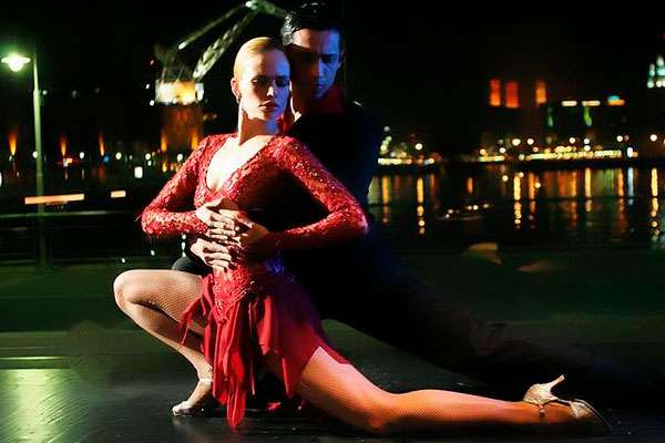 Disfrutando del show en Madero Tango, Buenos Aires