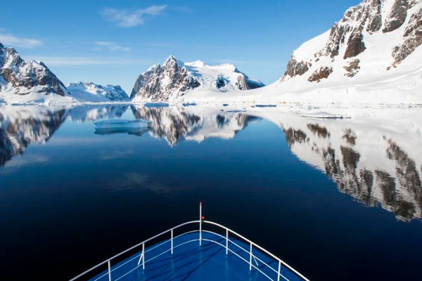 Penguins in Antarctica seen from the Sapphire Princess